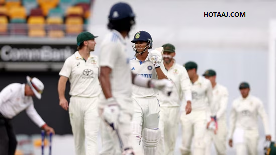 “Rain Ruins Dramatic Finish as India vs Australia 3rd Test Ends in a Draw”