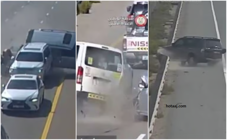 Shocking Footage: Devastating Crashes on UAE Highway as Authorities Urge Drivers to Stay Focused