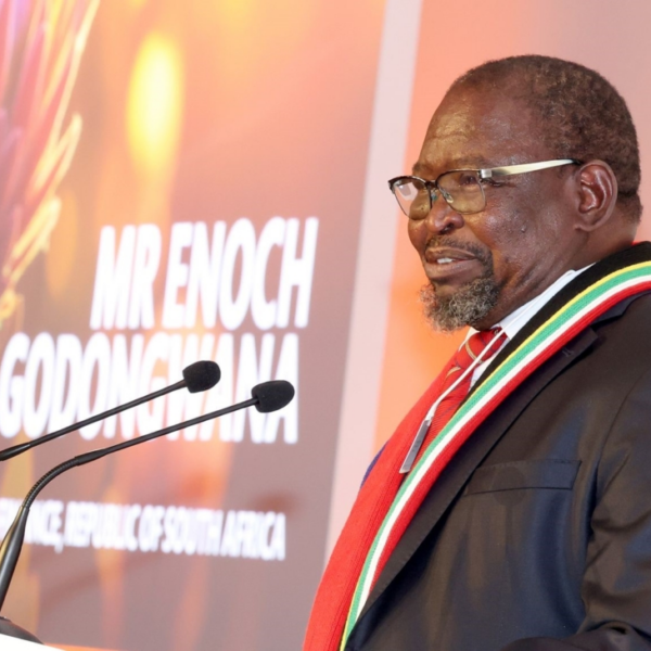 “Godongwana Urges Global Unity and Collaboration Ahead of WEF and G20 Summits”